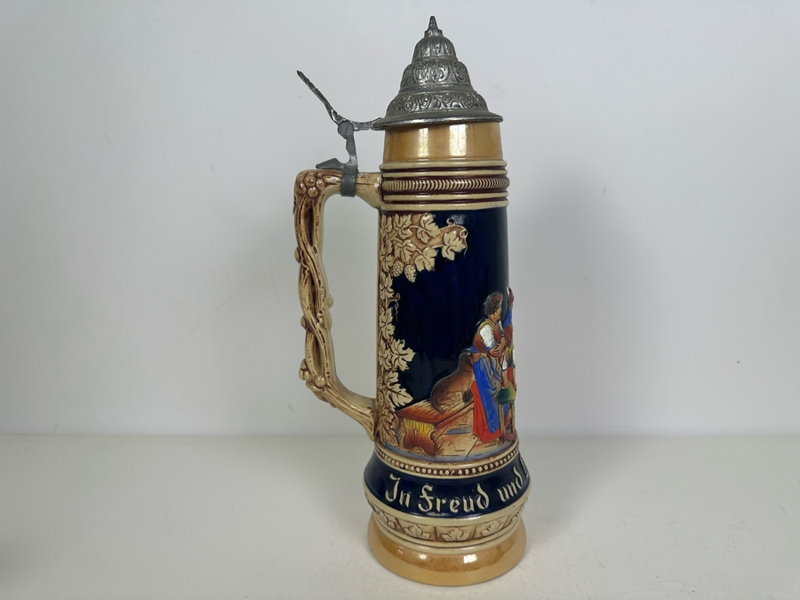 Large Original King Stoneware Beer Stein From Western Germany 14.5'H [Photo 4]