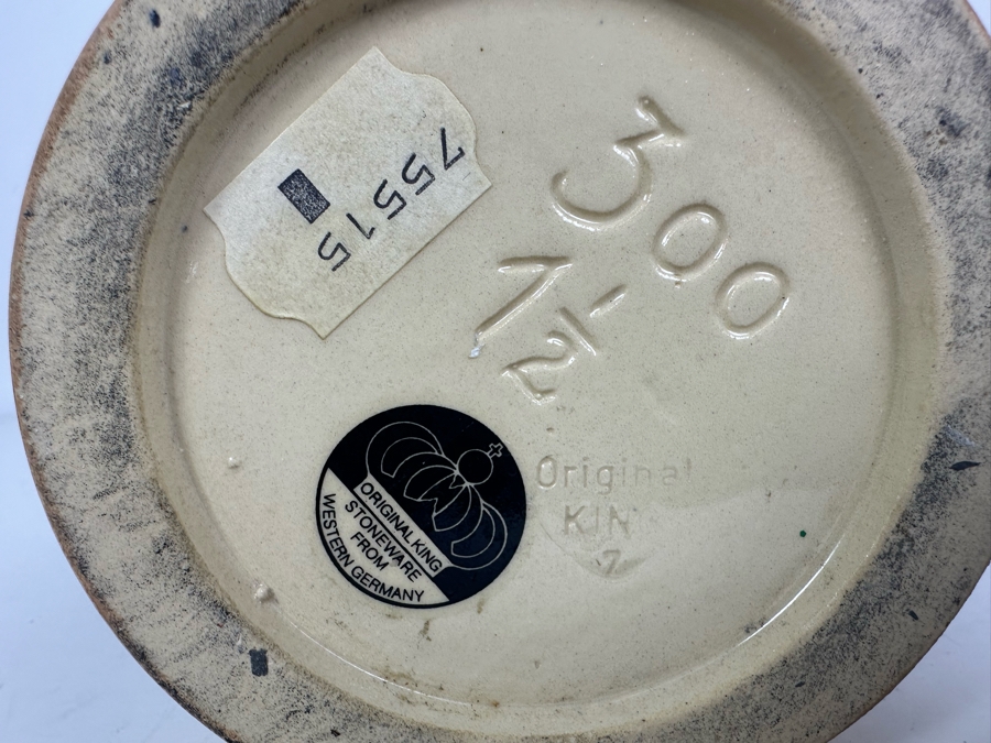 Large Original King Stoneware Beer Stein From Western Germany 14.5'H [Photo 8]