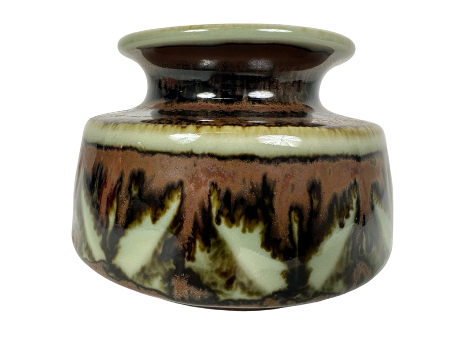 Vintage Mid-Century Modern Soholm Denmark Studio Pottery Vase 5'W X 3'H