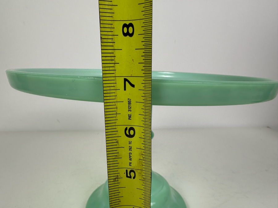 Jadeite Mosser Glass Cake Stand With Glass Dome 10.25'W X 12.5'H [Photo 9]