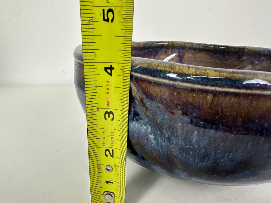 Signed Cuzick Studio Pottery Bowl 9'W X 4'H [Photo 10]