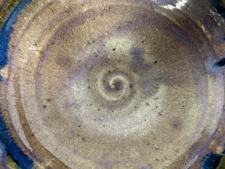 Signed Cuzick Studio Pottery Bowl 9'W X 4'H [Photo 6]