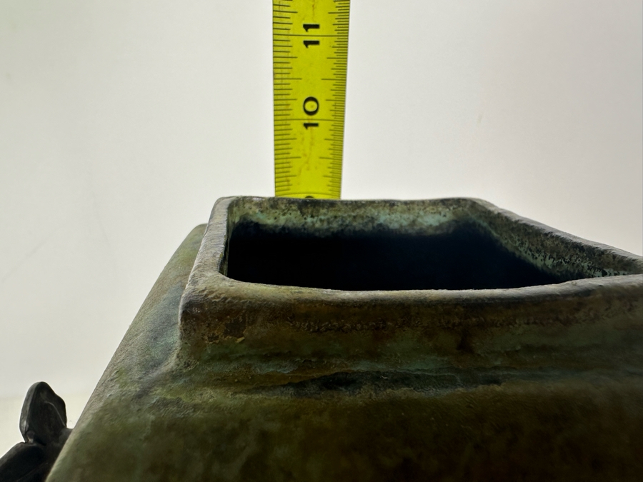 Vintage Signed Tony Evans Raku Studio Pottery Vase 9'H [Photo 10]