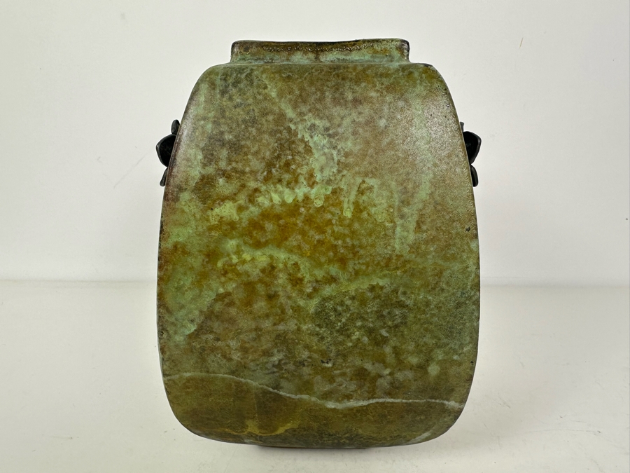 Vintage Signed Tony Evans Raku Studio Pottery Vase 9'H [Photo 5]