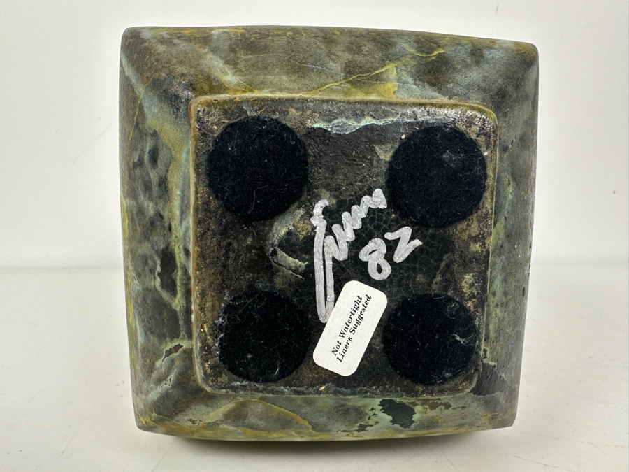 Vintage Signed Tony Evans Raku Studio Pottery Vase 9'H [Photo 9]