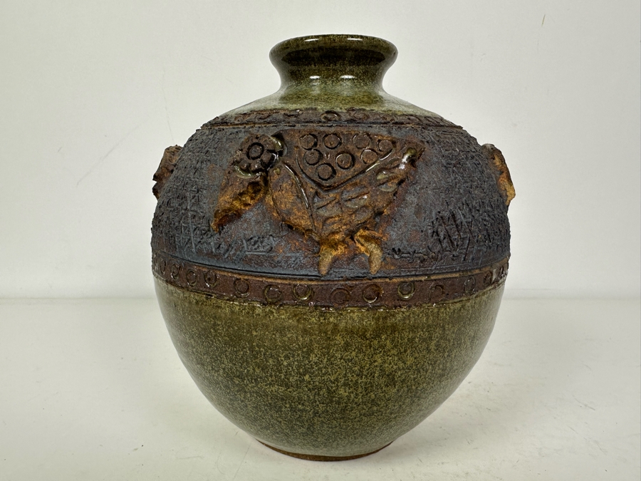 Vintage Artist Signed Studio Pottery 7'H [Photo 4]