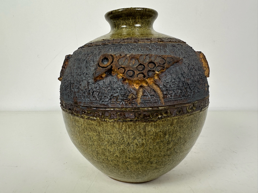 Vintage Artist Signed Studio Pottery 7'H [Photo 6]