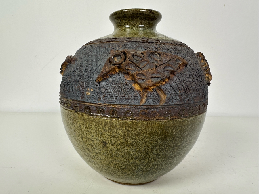 Vintage Artist Signed Studio Pottery 7'H [Photo 5]