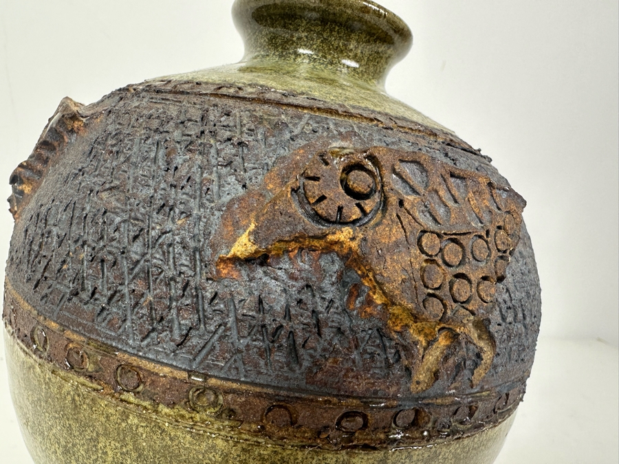 Vintage Artist Signed Studio Pottery 7'H [Photo 3]