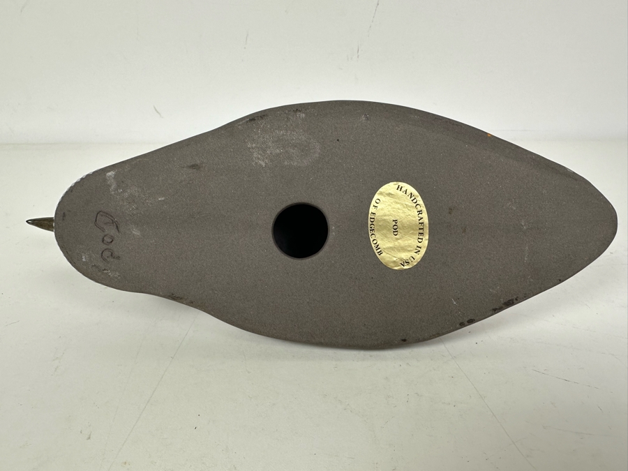 Vintage POD Pottery Of Edgecomb Maine Duck Figurine 10'W X 3.5'H [Photo 4]