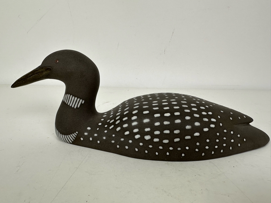 Vintage POD Pottery Of Edgecomb Maine Duck Figurine 10'W X 3.5'H [Photo 3]