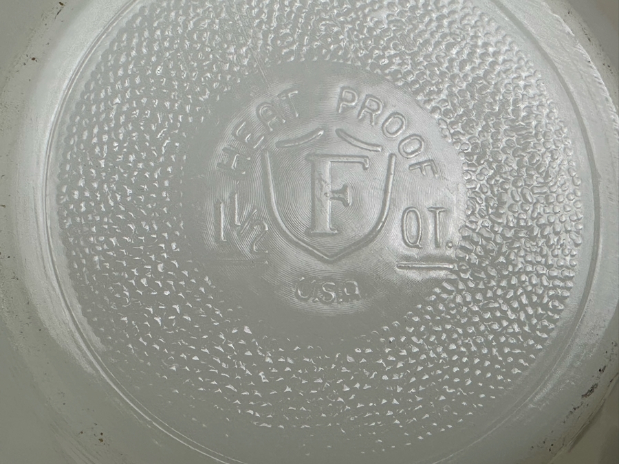 Vintage Pair Of Federal Glass Bowls 8'W & 6.5'W [Photo 4]