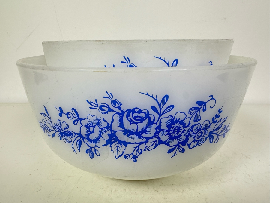 Vintage Pair Of Federal Glass Bowls 8'W & 6.5'W [Photo 2]