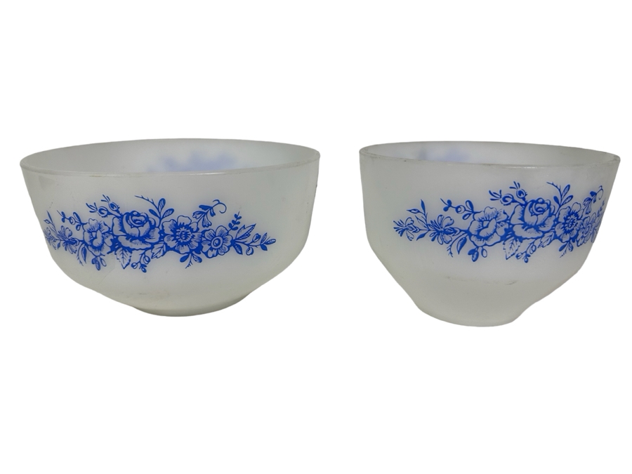 Vintage Pair Of Federal Glass Bowls 8'W & 6.5'W [Photo 1]