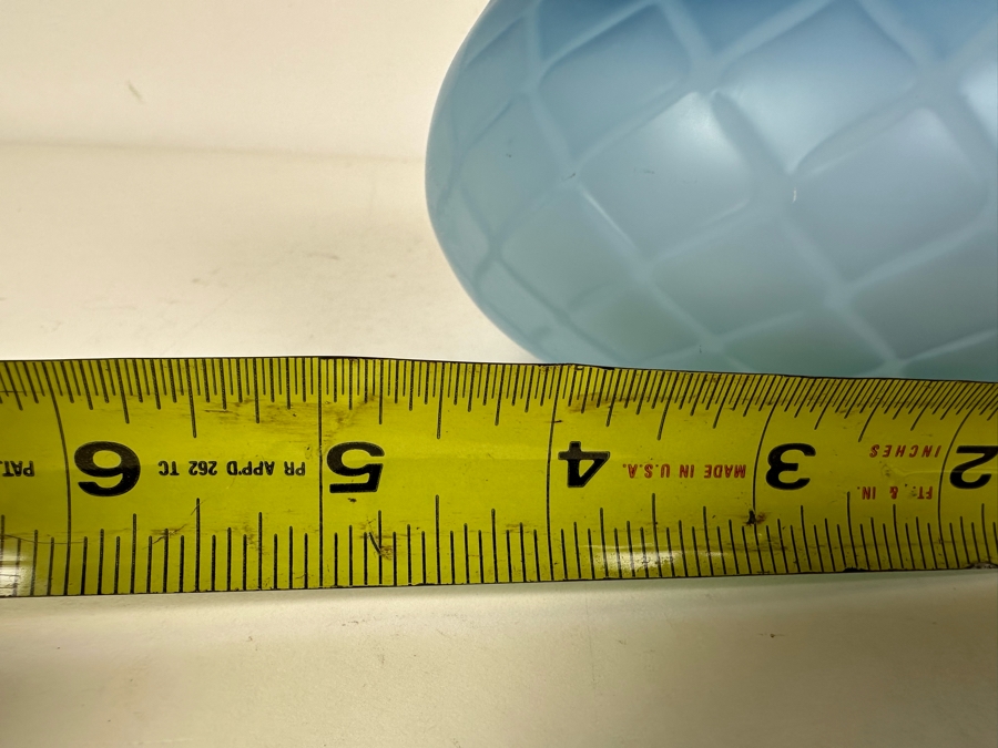 Victorian MOP Mother Of Pearl Satin Art Glass Bowl With Handle 4.5'H X 8.25'H [Photo 10]