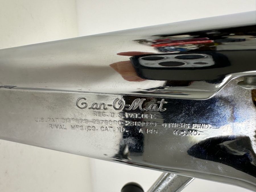 Vintage Mid-Century Modern Chrome Can-O-Mat Can Opener 7.5'H [Photo 3]