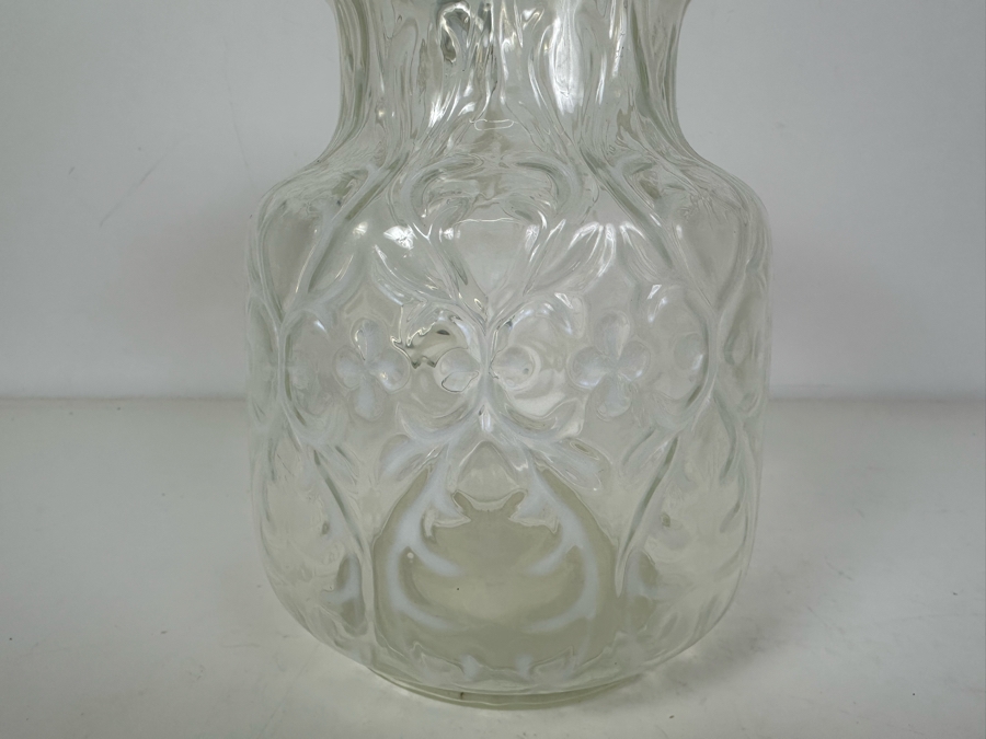 Vintage Opalescent Water Pitcher 9'H [Photo 5]