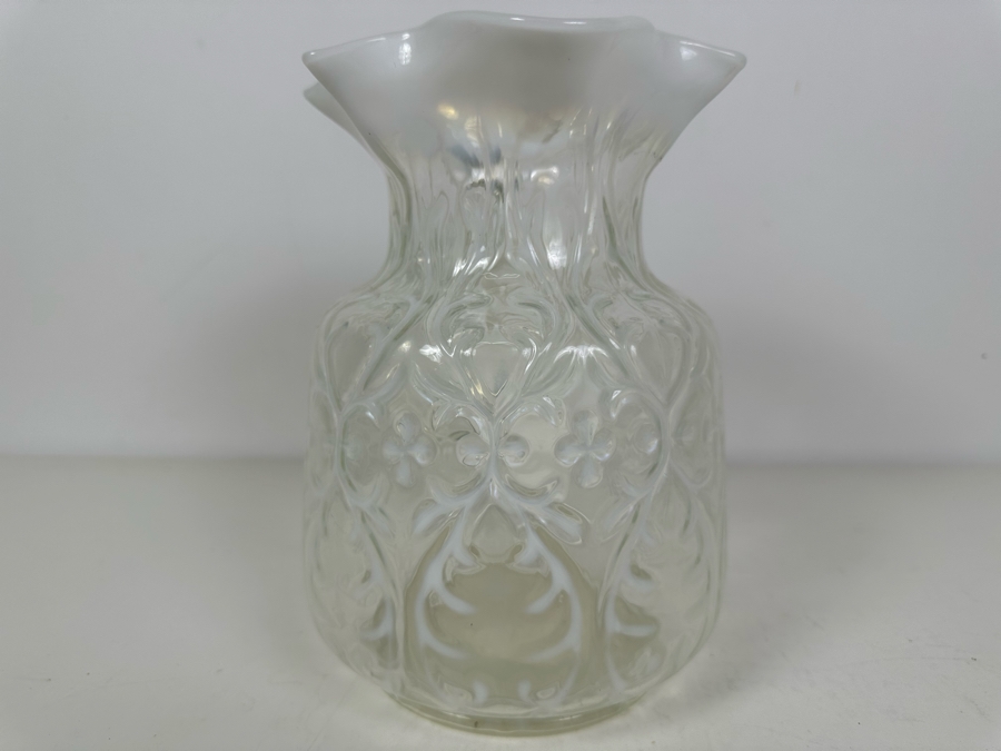 Vintage Opalescent Water Pitcher 9'H [Photo 4]