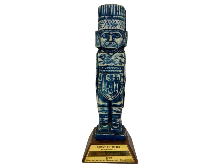 Vintage 1969 Resin Trophy Presented To Kaiser Steel Corp From The Mexican American Opportunity Foundation 14'H [Photo 1]