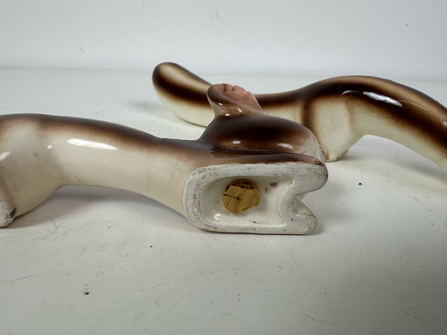 Pair Of Vintage Ceramic Salt & Pepper Shakers 10'W [Photo 5]