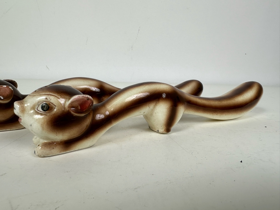 Pair Of Vintage Ceramic Salt & Pepper Shakers 10'W [Photo 2]