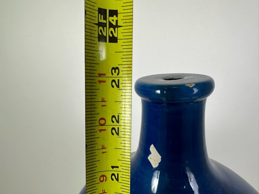 Vintage MCM Bitossi Italian Ceramic Pottery Lamp Base Made In Italy Signed - See Photos For Several Chips 23'H [Photo 11]