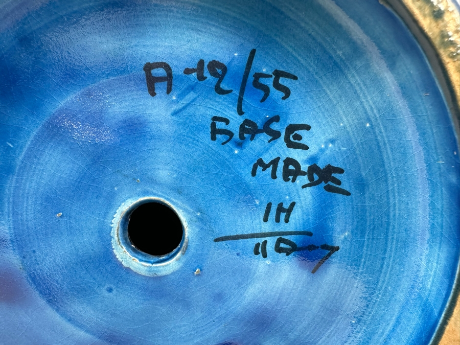 Vintage MCM Bitossi Italian Ceramic Pottery Lamp Base Made In Italy Signed - See Photos For Several Chips 23'H [Photo 9]