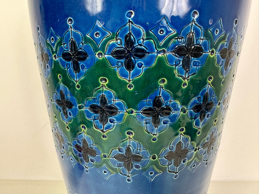 Vintage MCM Bitossi Italian Ceramic Pottery Lamp Base Made In Italy Signed - See Photos For Several Chips 23'H [Photo 5]