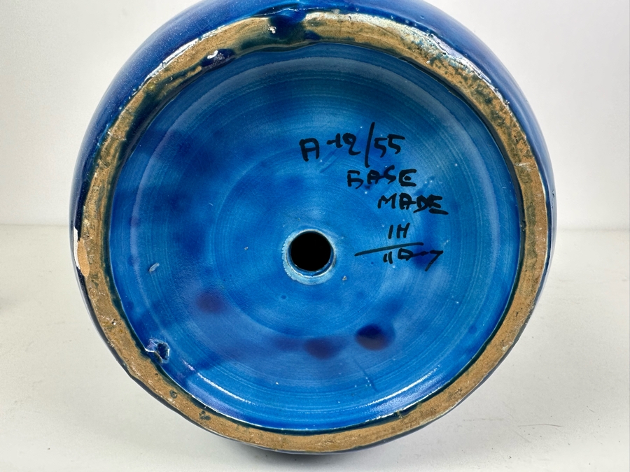 Vintage MCM Bitossi Italian Ceramic Pottery Lamp Base Made In Italy Signed - See Photos For Several Chips 23'H [Photo 8]