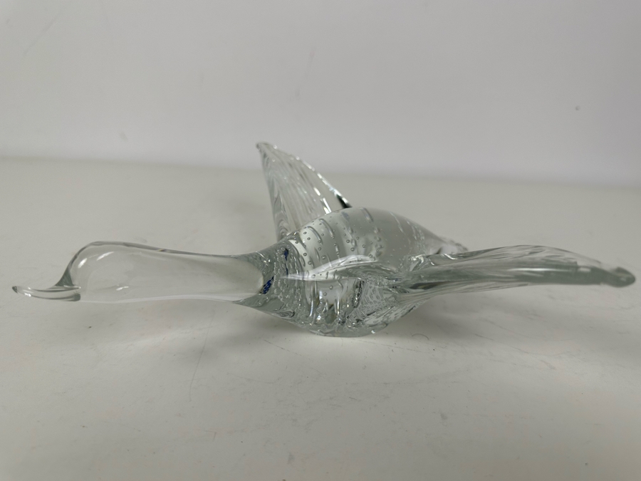 Vintage Marcolin Sweden Crystal Goose Swan Signed 9.5'L [Photo 4]