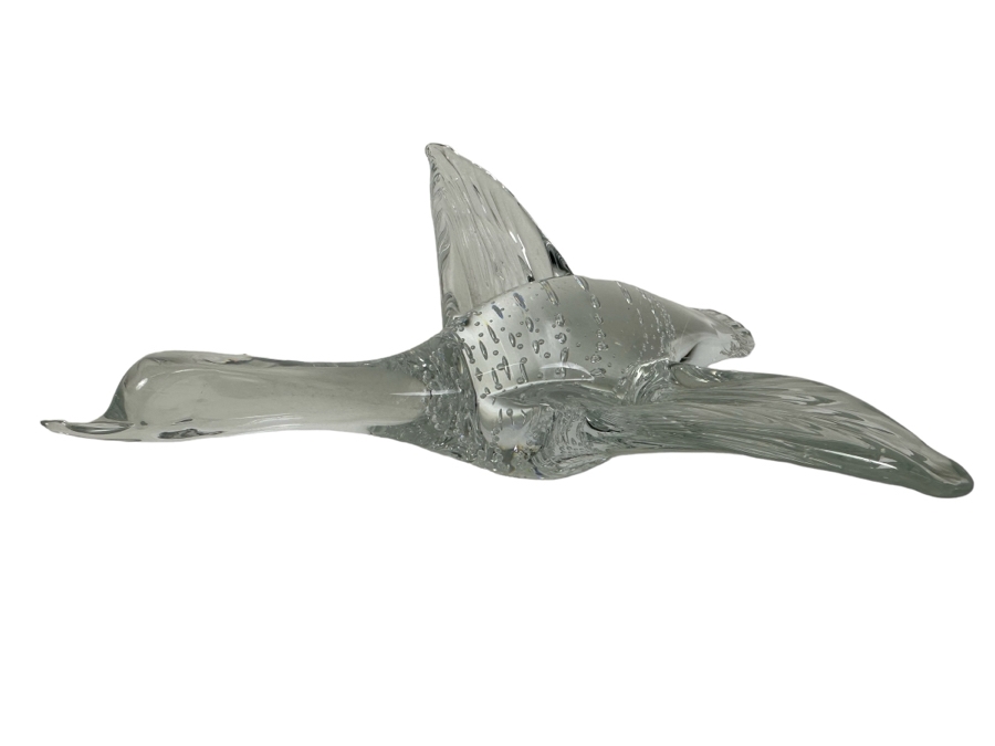 Vintage Marcolin Sweden Crystal Goose Swan Signed 9.5'L [Photo 1]