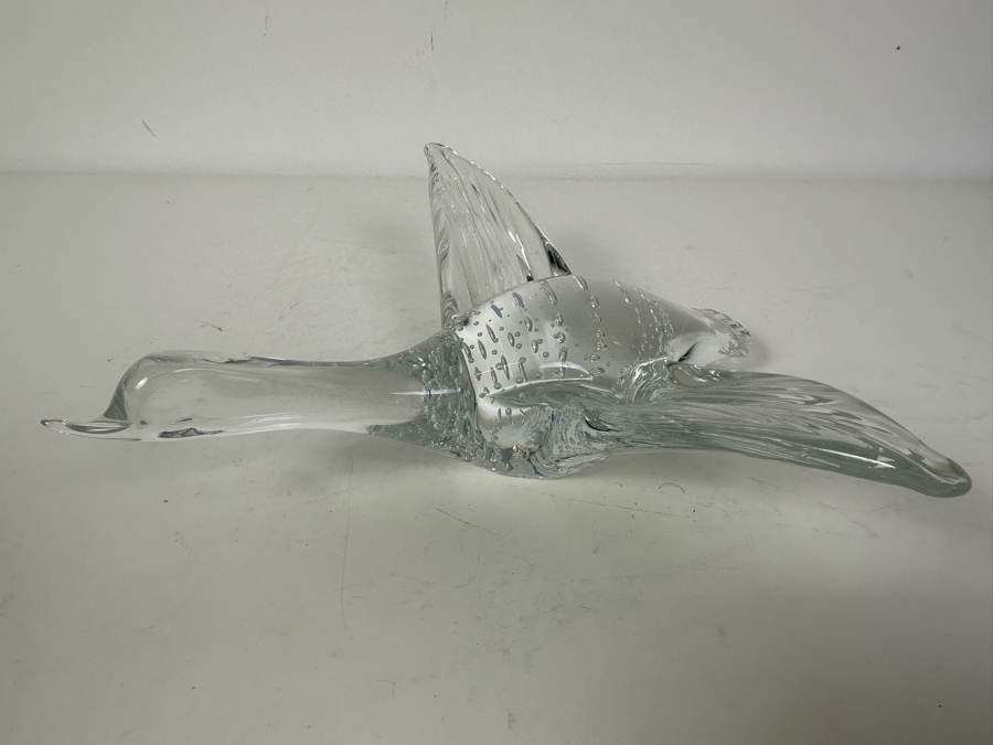 Vintage Marcolin Sweden Crystal Goose Swan Signed 9.5'L [Photo 3]