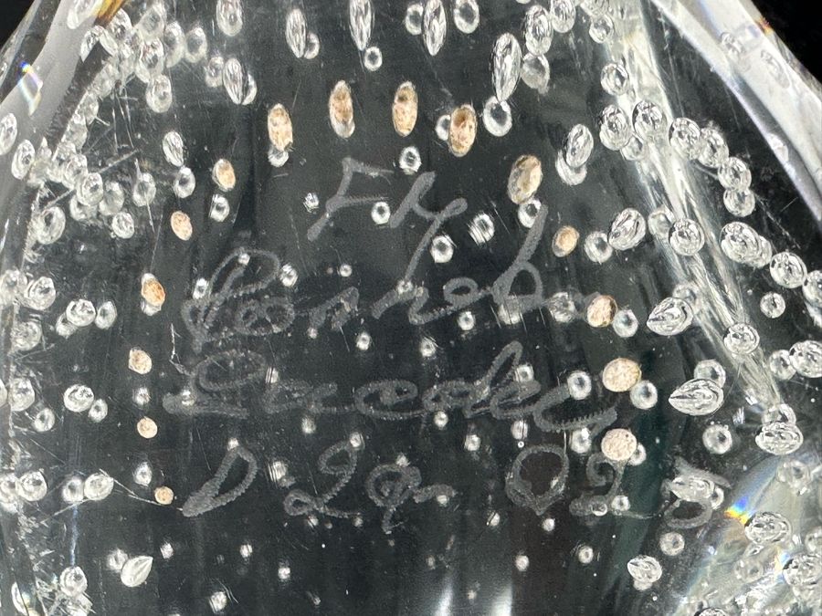 Vintage Marcolin Sweden Crystal Goose Swan Signed 9.5'L [Photo 8]