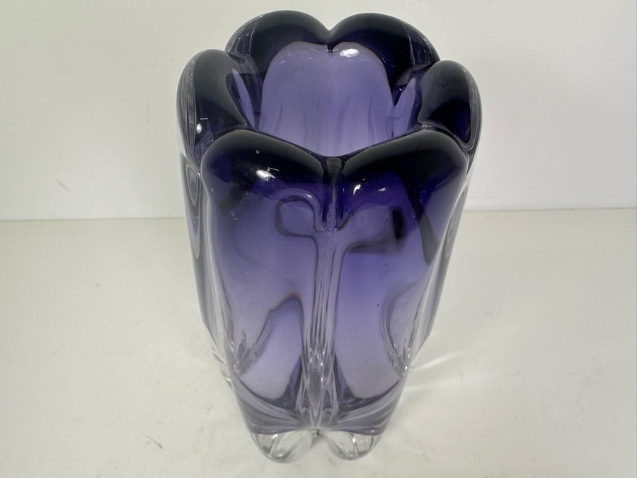 Stunning Kosta Boda Signed Art Glass Vase 9'H [Photo 2]