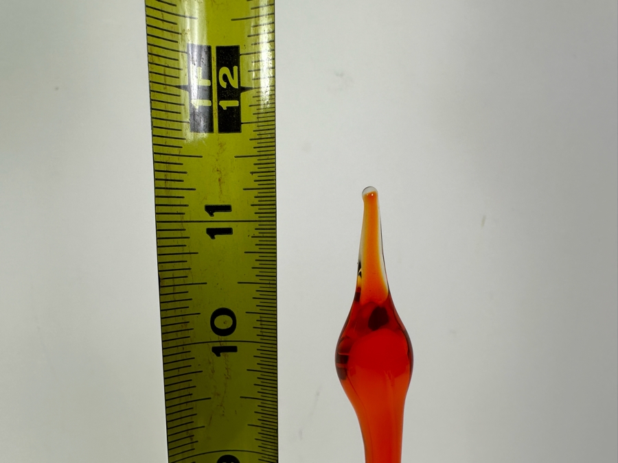 Vintage Mid-Century Modern Viking Glass Bird Figurine 11.5'H [Photo 5]