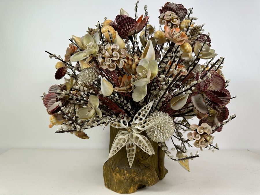 Unique Handmade Shell Floral Centerpiece 19'H [Photo 9]