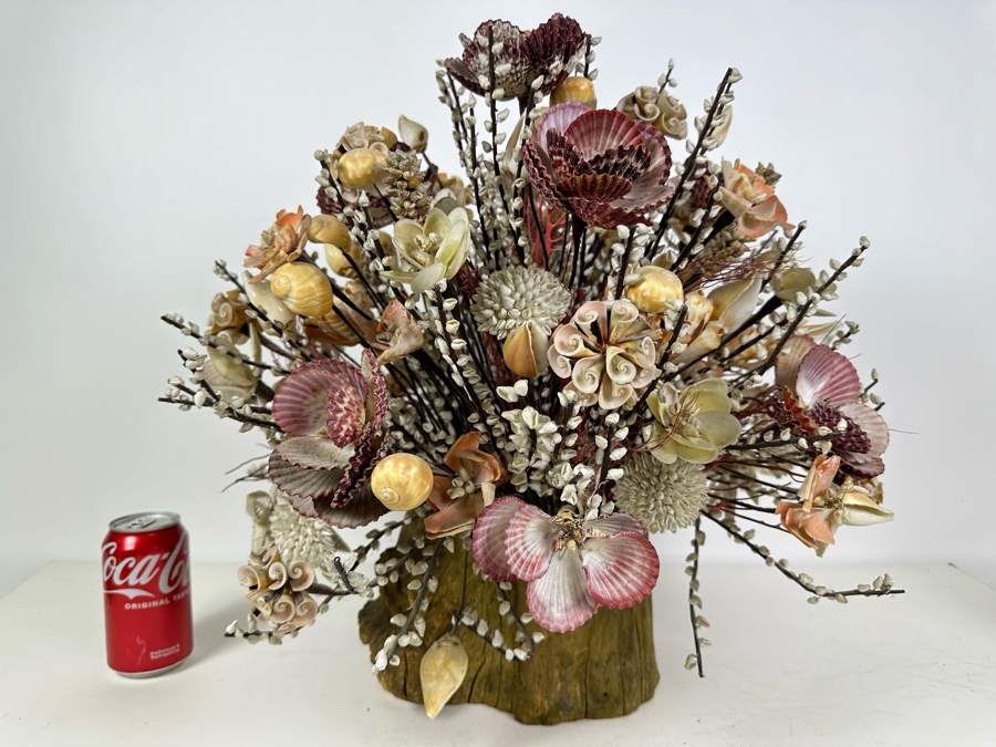 Unique Handmade Shell Floral Centerpiece 19'H [Photo 11]