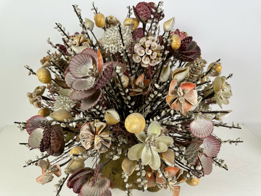 Unique Handmade Shell Floral Centerpiece 19'H [Photo 7]