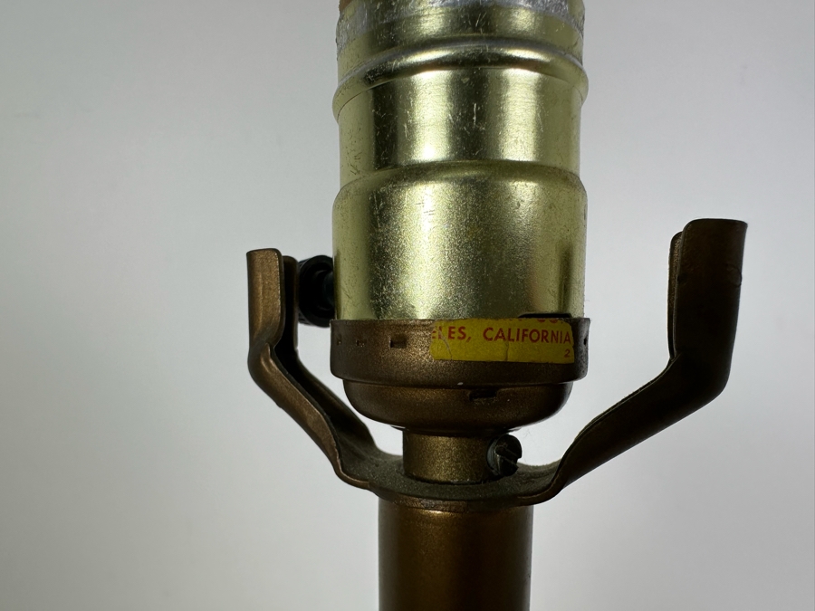 Vintage Capiz Shell Floral Globe Lamp No Shade - Not Working Needs To Be Rewired 24'H [Photo 5]