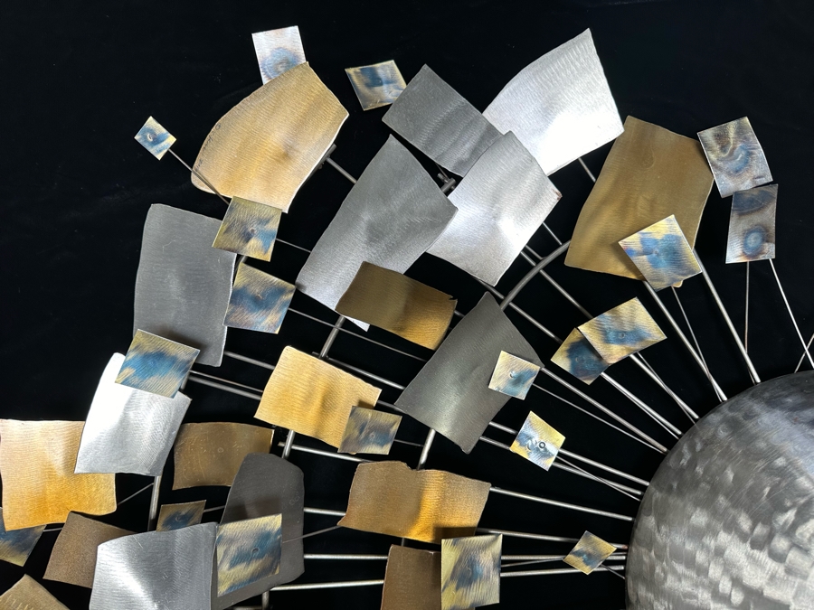 Large Signed Curtis Jere Gallery Quality Handmade Metal Wall Sculpture 53W X 32H [Photo 8]