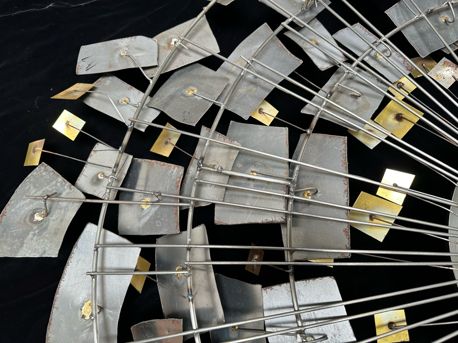 Large Signed Curtis Jere Gallery Quality Handmade Metal Wall Sculpture 53W X 32H [Photo 12]