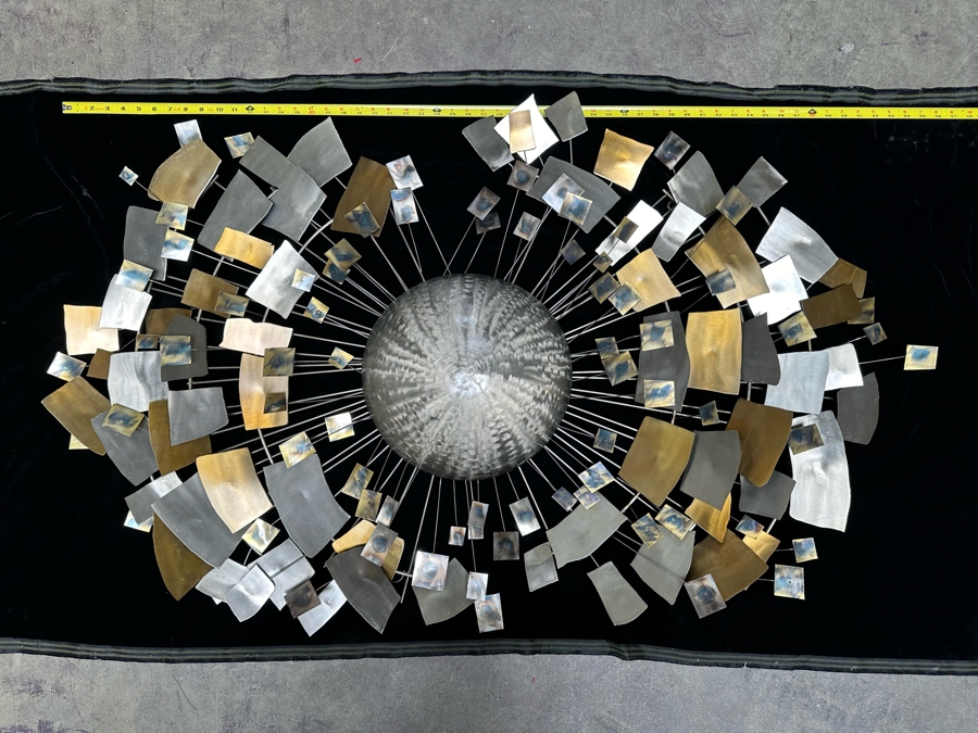 Large Signed Curtis Jere Gallery Quality Handmade Metal Wall Sculpture 53W X 32H [Photo 2]