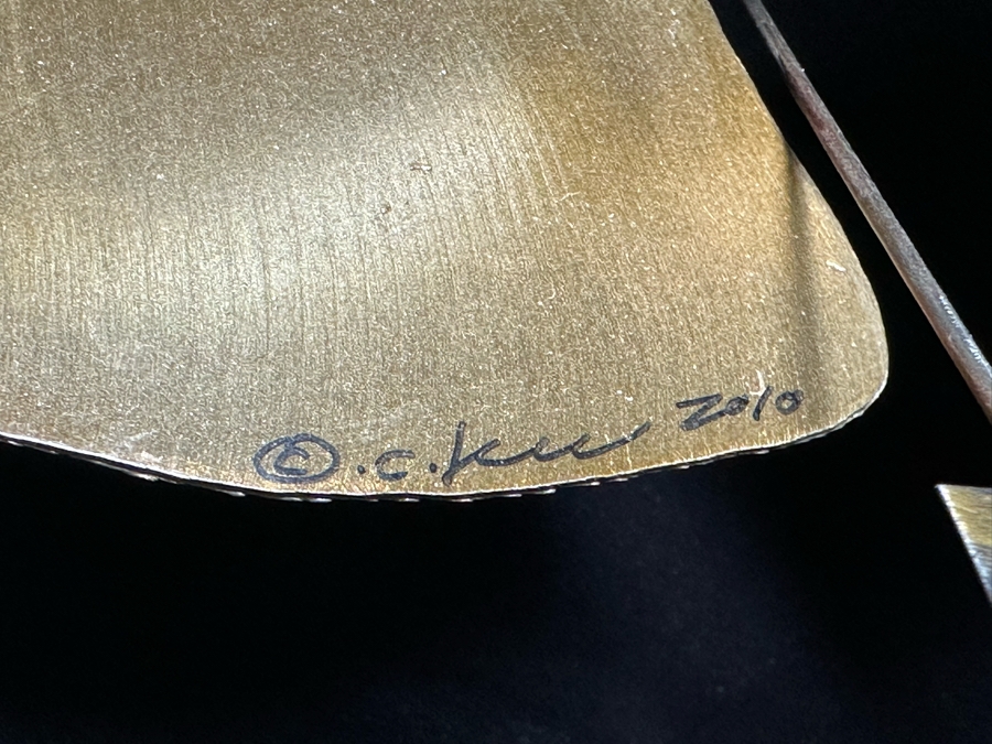 Large Signed Curtis Jere Gallery Quality Handmade Metal Wall Sculpture 53W X 32H [Photo 3]