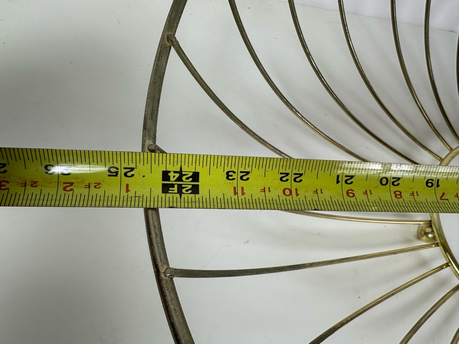 Vintage MCM Metal Basket 24.5'W [Photo 5]