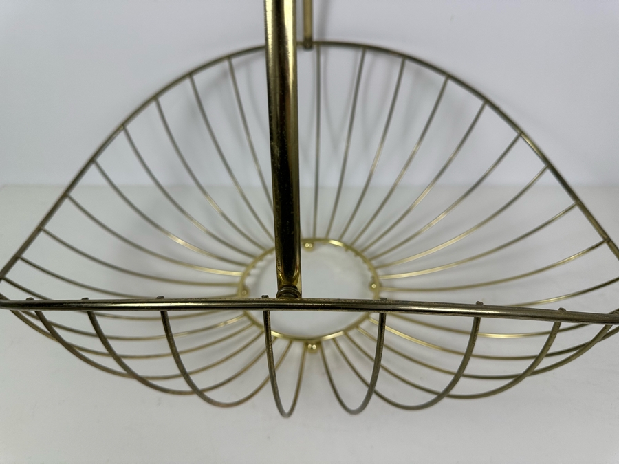 Vintage MCM Metal Basket 24.5'W [Photo 3]