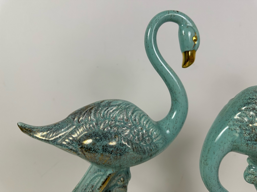 Pair Of California Pottery Flamingos 16'H [Photo 4]