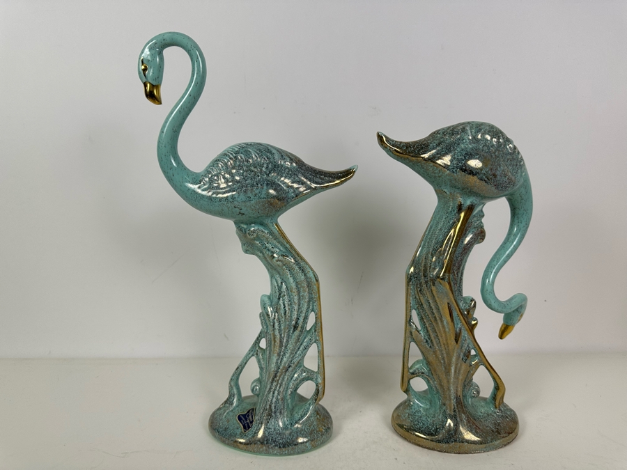 Pair Of California Pottery Flamingos 16'H [Photo 5]