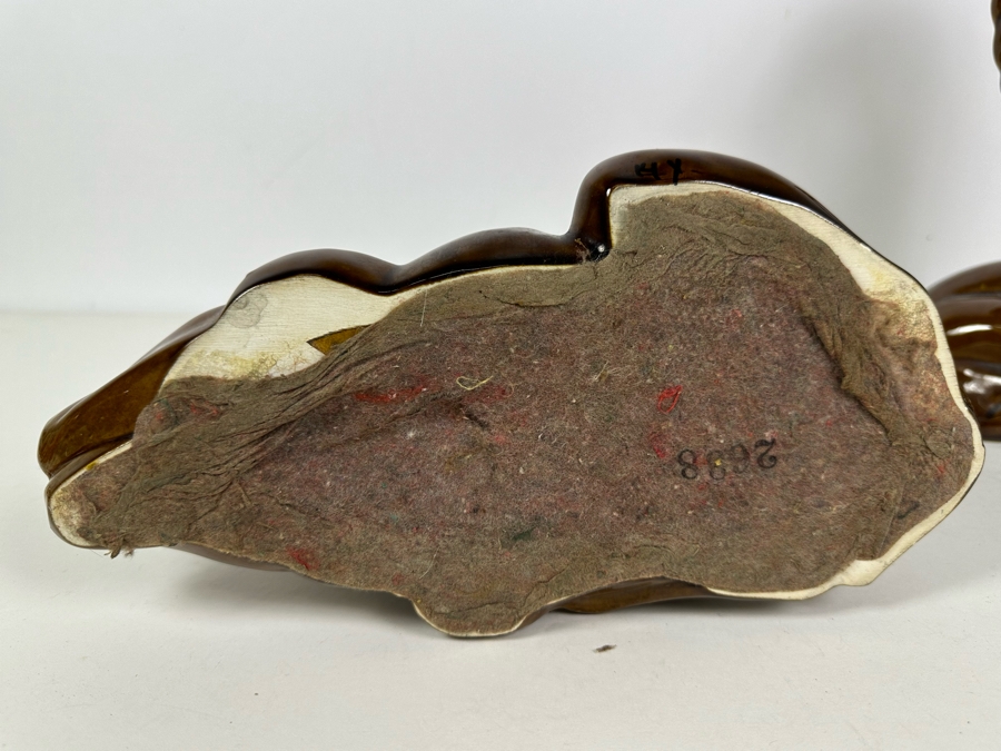 Pair Of Large Vintage MCM Pottery Gazelles 13.5'H [Photo 6]