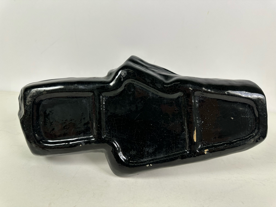 Black Ceramic Jaquar Figurine 13.5'W X 9'H [Photo 9]