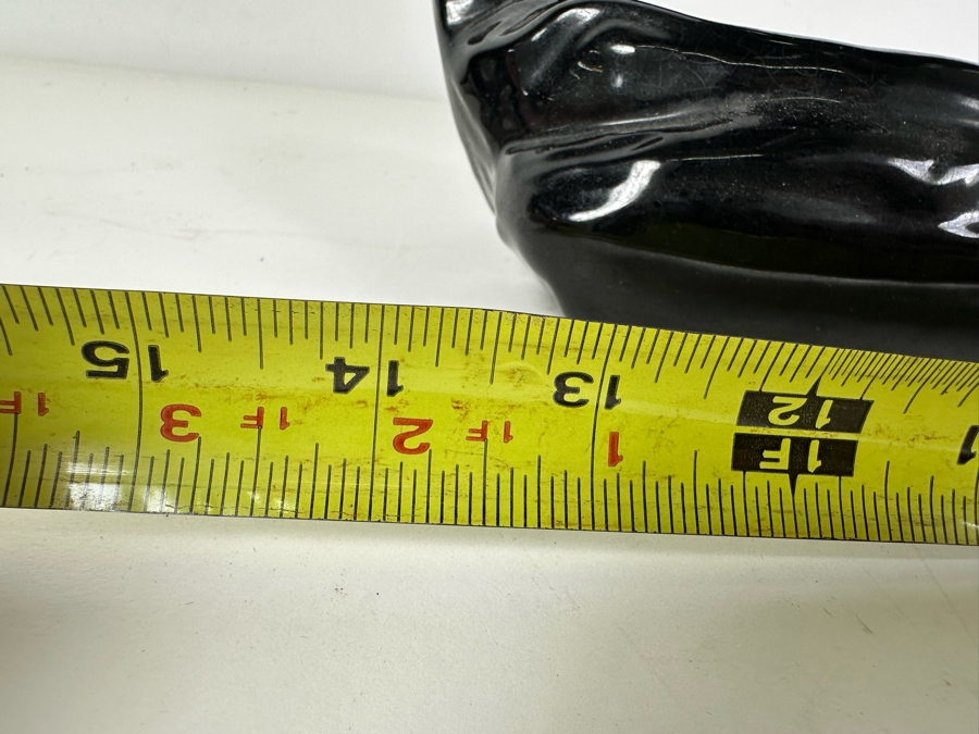 Black Ceramic Jaquar Figurine 13.5'W X 9'H [Photo 10]